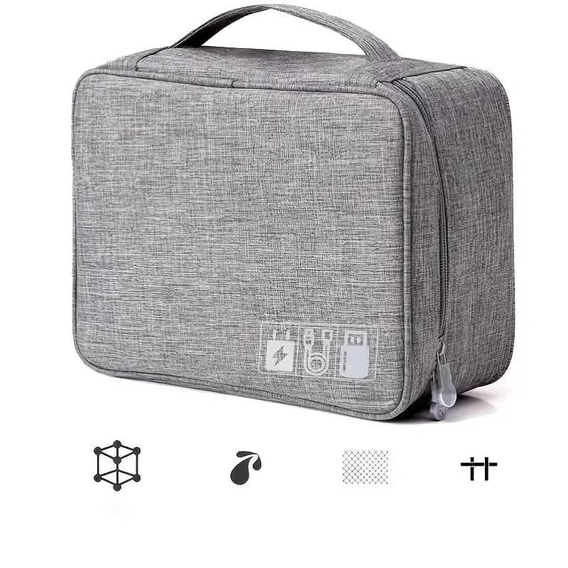 Cable Storage Bag Waterproof Digital Electronic Organizer Storage & Organization - Tophatter Daily Deals