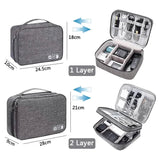 Cable Storage Bag Waterproof Digital Electronic Organizer Storage & Organization - Tophatter Daily Deals