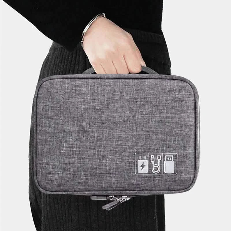 Cable Storage Bag Waterproof Digital Electronic Organizer Storage & Organization - Tophatter Daily Deals