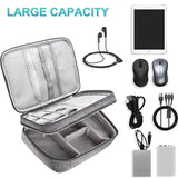 Cable Storage Bag Waterproof Digital Electronic Organizer Storage & Organization - Tophatter Daily Deals