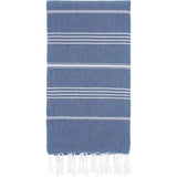 Cacala Pure Series Lightweight 100% Turkish Cotton Super Soft Peshtemal Luxury Bath Towel Blue Bath - Tophatter Daily Deals
