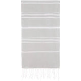 Cacala Pure Series Lightweight 100% Turkish Cotton Super Soft Peshtemal Luxury Bath Towel Gray Bath - Tophatter Daily Deals