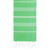 Cacala Pure Series Lightweight 100% Turkish Cotton Super Soft Peshtemal Luxury Bath Towel Green Bath - Tophatter Daily Deals
