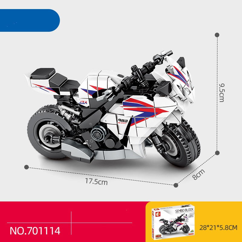 Assembled Toy Dirt Bike Series Model Boys Gift Scooter701114 0 - Tophatter Daily Deals