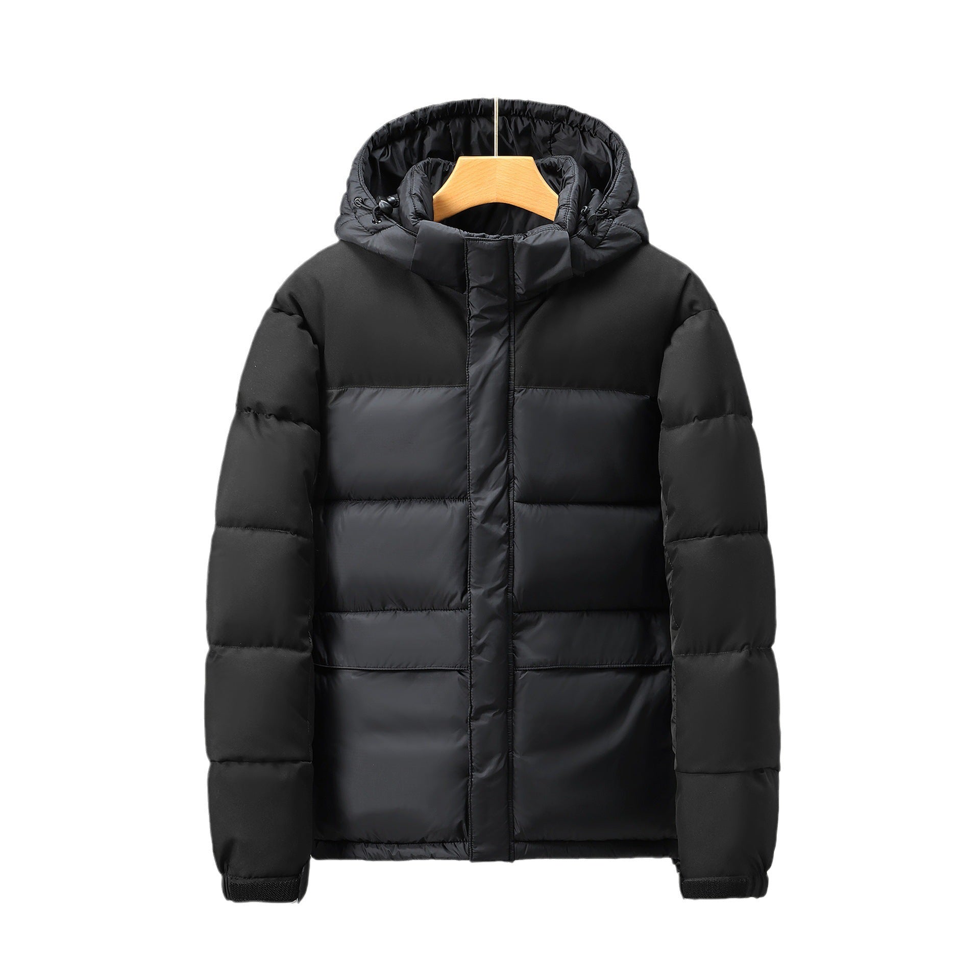 Warm Unisex Short Jacket - Boxy Hooded, Cotton Filled 3D Changing Face Moving Picture Frame - Tophatter Daily Deals