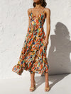 Printed Sleeveless Midi Cami dress Multicolor Casual Dresses - Tophatter Daily Deals