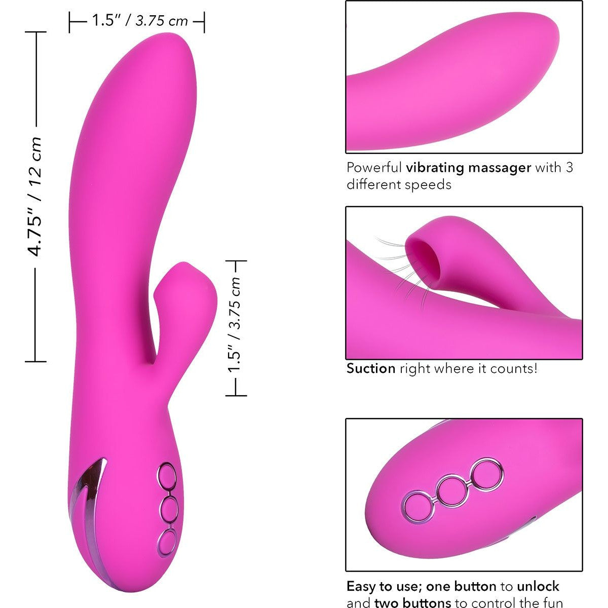 California Dreaming Malibu Minx Vibe in Pink Clitoral G-Spot Vibrator - Tophatter Daily Deals