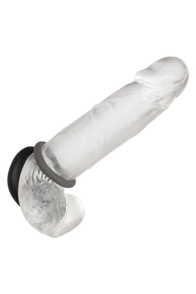 Cal Exotics - Alpha - Liquid Silicone Prolong Cock Rings 2pc Set - Black Sex Toy - Tophatter Daily Deals