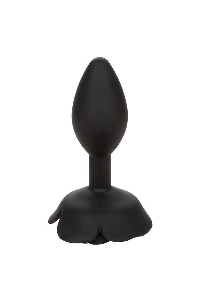 Cal Exotics - Forbidden - Large Rose Silicone Anal Plug - Black Sex Toy - Tophatter Daily Deals