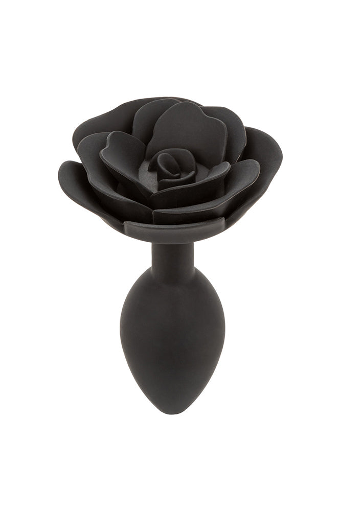 Cal Exotics - Forbidden - Large Rose Silicone Anal Plug - Black Sex Toy - Tophatter Daily Deals