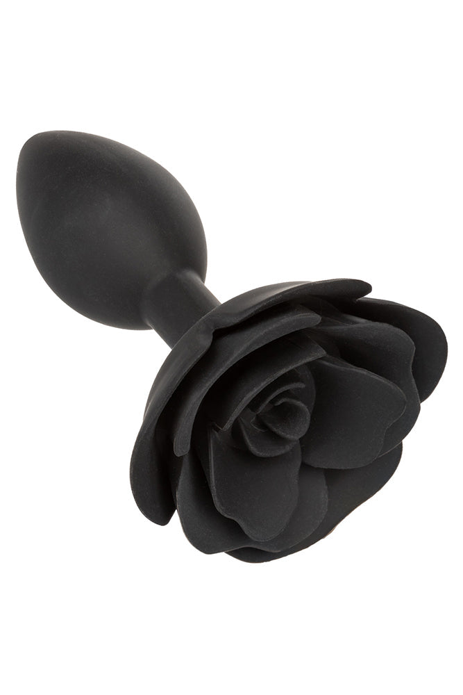 Cal Exotics - Forbidden - Large Rose Silicone Anal Plug - Black Sex Toy - Tophatter Daily Deals