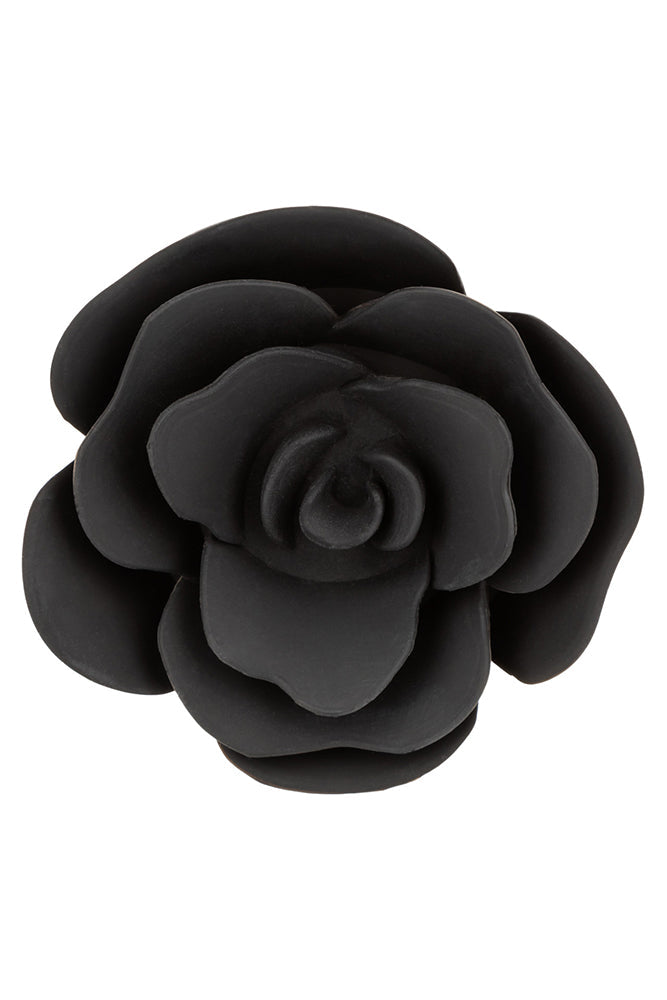 Cal Exotics - Forbidden - Small Rose Silicone Anal Plug - Black Sex Toy - Tophatter Daily Deals
