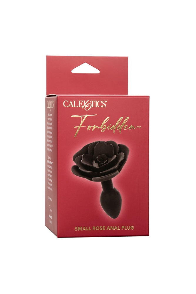 Cal Exotics - Forbidden - Small Rose Silicone Anal Plug - Black Sex Toy - Tophatter Daily Deals