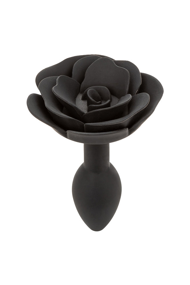 Cal Exotics - Forbidden - Small Rose Silicone Anal Plug - Black Sex Toy - Tophatter Daily Deals