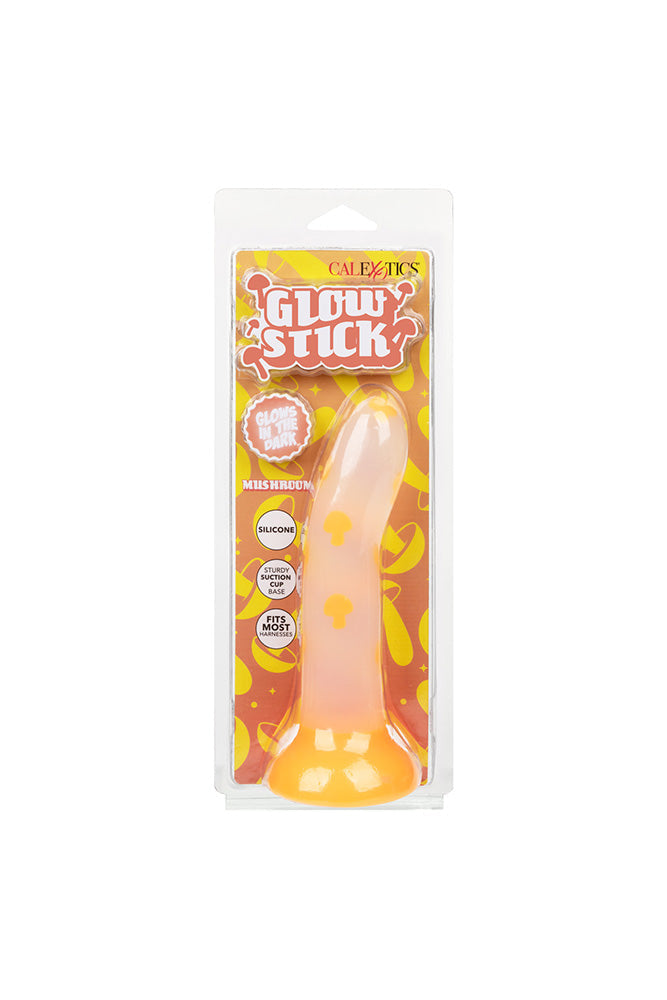 Cal Exotics - Glow Stick - 6" Mushroom Dildo - Orange/Clear Sex Toy - Tophatter Daily Deals