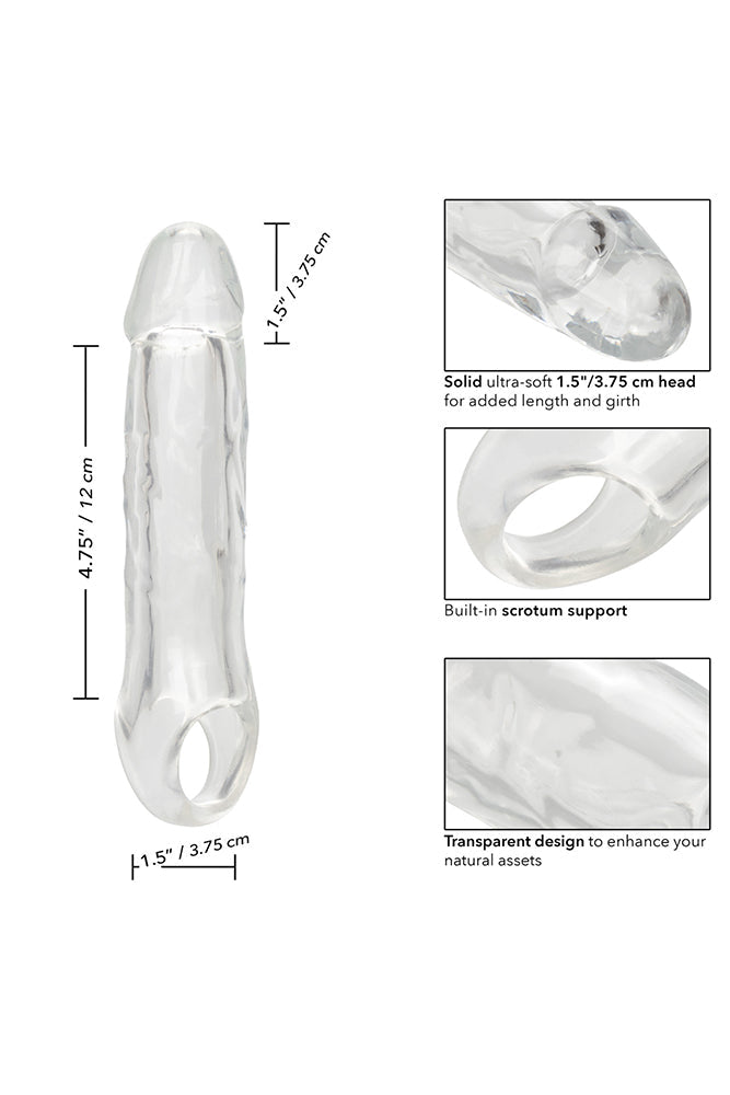 Cal Exotics - Performance Maxx - 6.5" Extension with Scrotum Strap - Clear Sex Toy - Tophatter Daily Deals