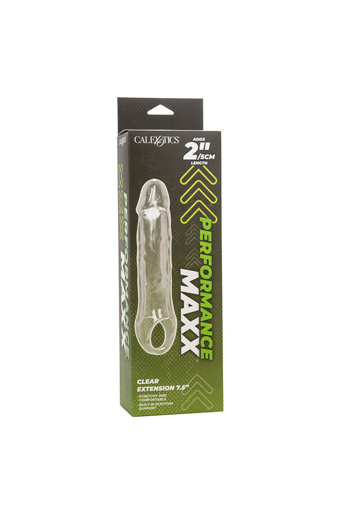 Cal Exotics - Performance Maxx - 7.5" Extension with Scrotum Strap - Clear Sex Toy - Tophatter Daily Deals