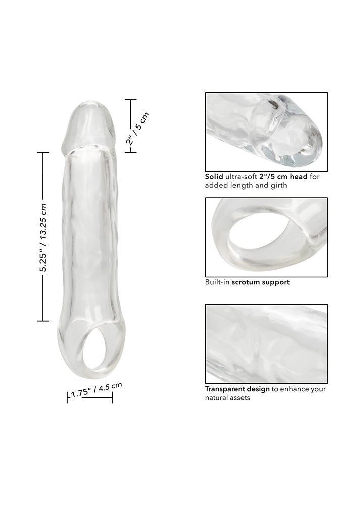 Cal Exotics - Performance Maxx - 7.5" Extension with Scrotum Strap - Clear Sex Toy - Tophatter Daily Deals