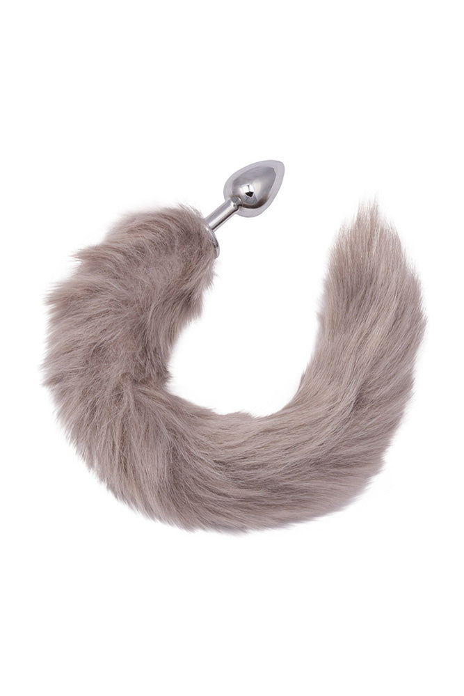 Cal Exotics - Running Wild - Grey Tail Anal Plug - Grey/Silver Sex Toy - Tophatter Daily Deals