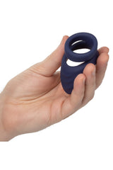 Cal Exotics - Viceroy - Perineum Dual Cock Ring - Blue Sex Toy - Tophatter Daily Deals
