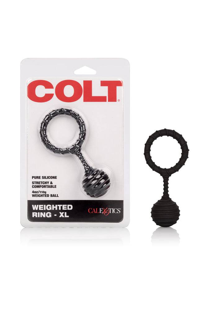 Cal Exotics - Colt - Weighted Cock Ring - Assorted Sizes Black Large Sex Toy - Tophatter Daily Deals