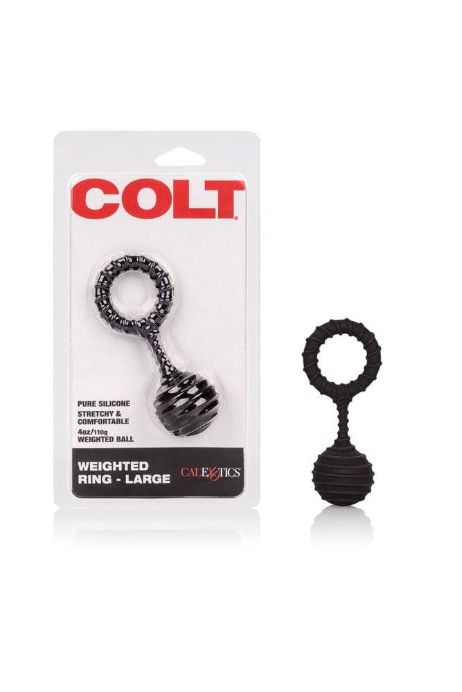 Cal Exotics - Colt - Weighted Cock Ring - Assorted Sizes Black XL Sex Toy - Tophatter Daily Deals