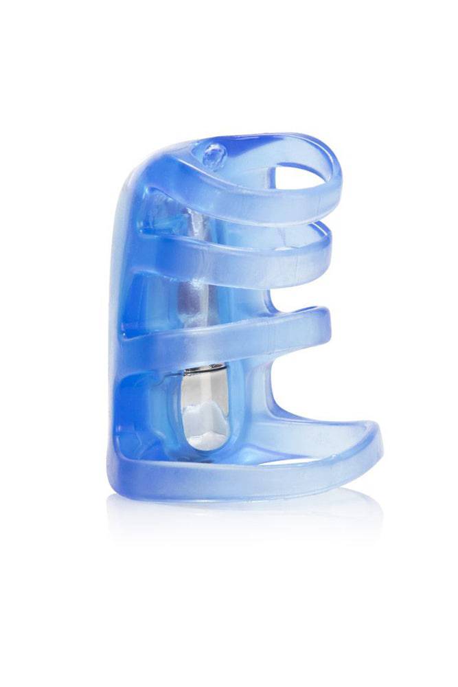 Cal Exotics - Couples Enhancer - Vibrating Pleasure Cock Cage - Blue Sex Toy - Tophatter Daily Deals