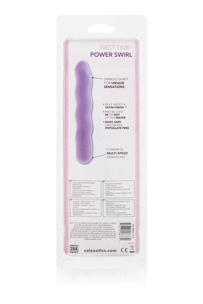 Cal Exotics - First Time - Power Swirl Vibrator - Purple Sex Toy - Tophatter Daily Deals