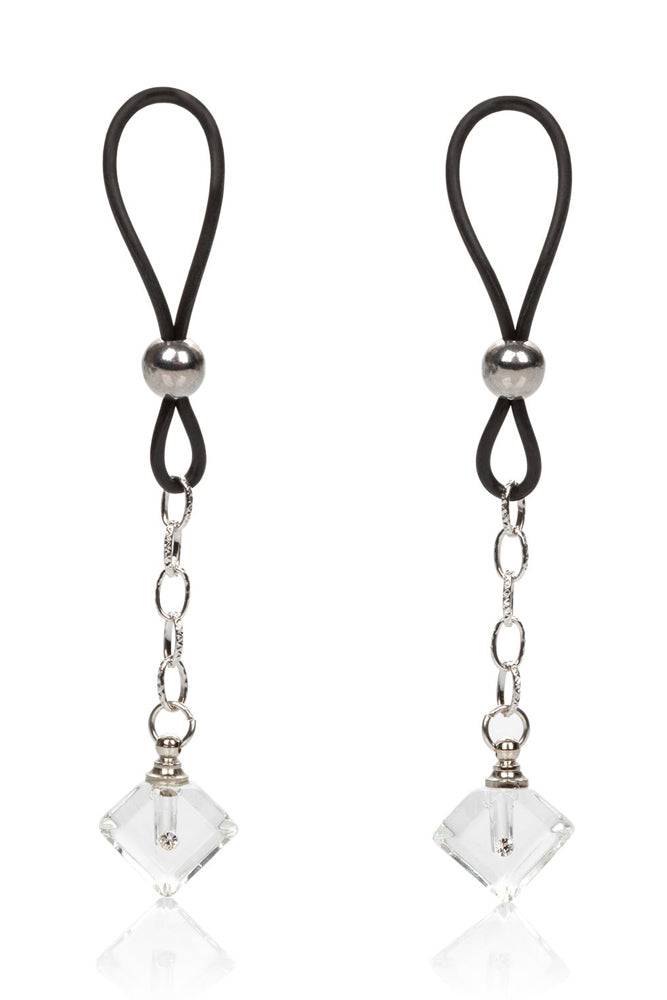 Cal Exotics - Nipple Play - Non-Piercing Nipple Jewelry - Crystal Gem BDSM - Tophatter Daily Deals