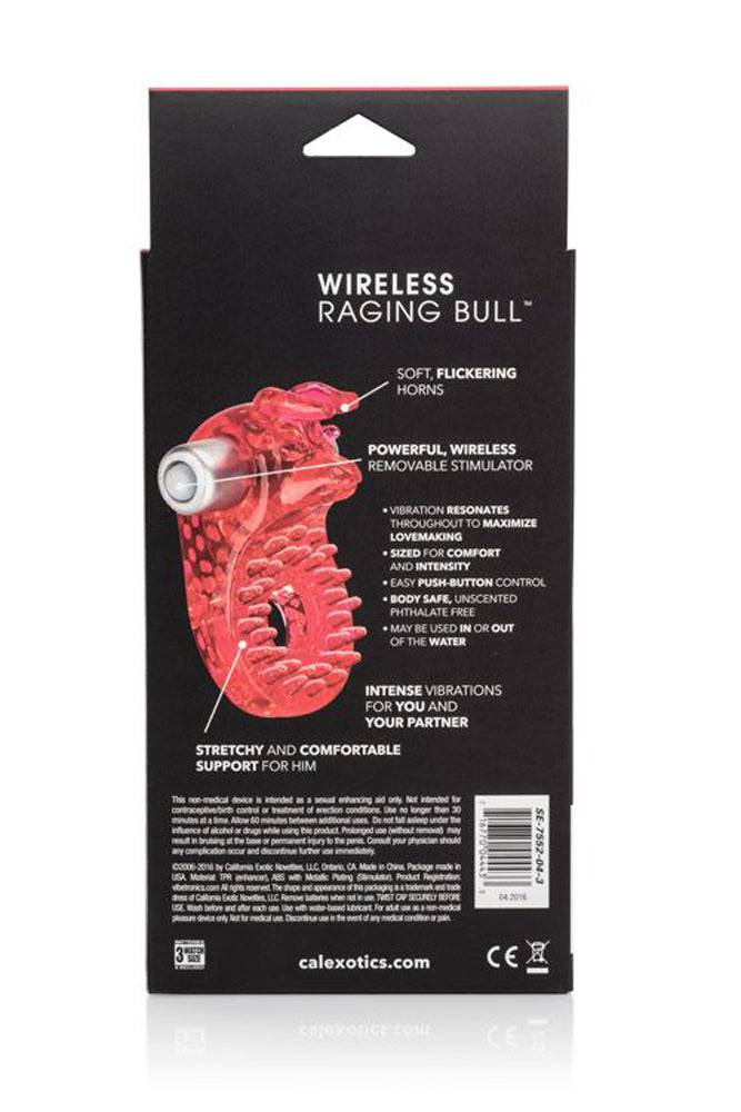 Cal Exotics - Couples Enhancer - Raging Bull Vibrating Cock Ring - Red Sex Toy - Tophatter Daily Deals