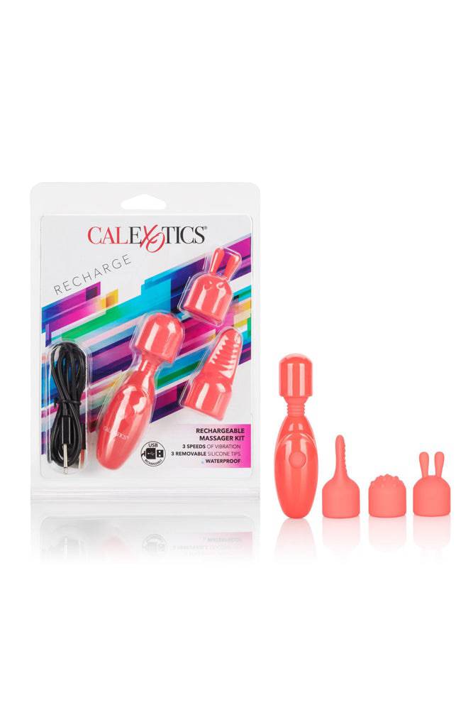 Cal Exotics - Rechargeable Massager Kit - Coral Sex Toy - Tophatter Daily Deals