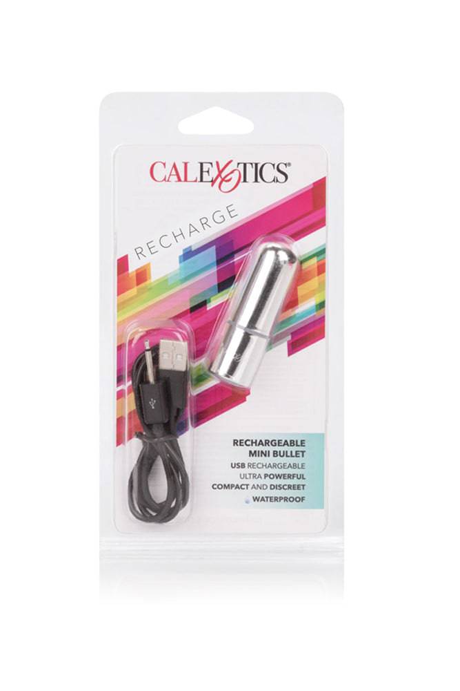 Cal Exotics - Rechargeable Mini Bullet Vibrator - Silver Sex Toy - Tophatter Daily Deals
