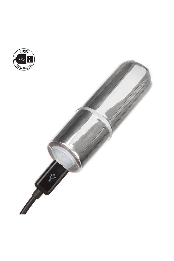 Cal Exotics - Rechargeable Mini Bullet Vibrator - Silver Sex Toy - Tophatter Daily Deals