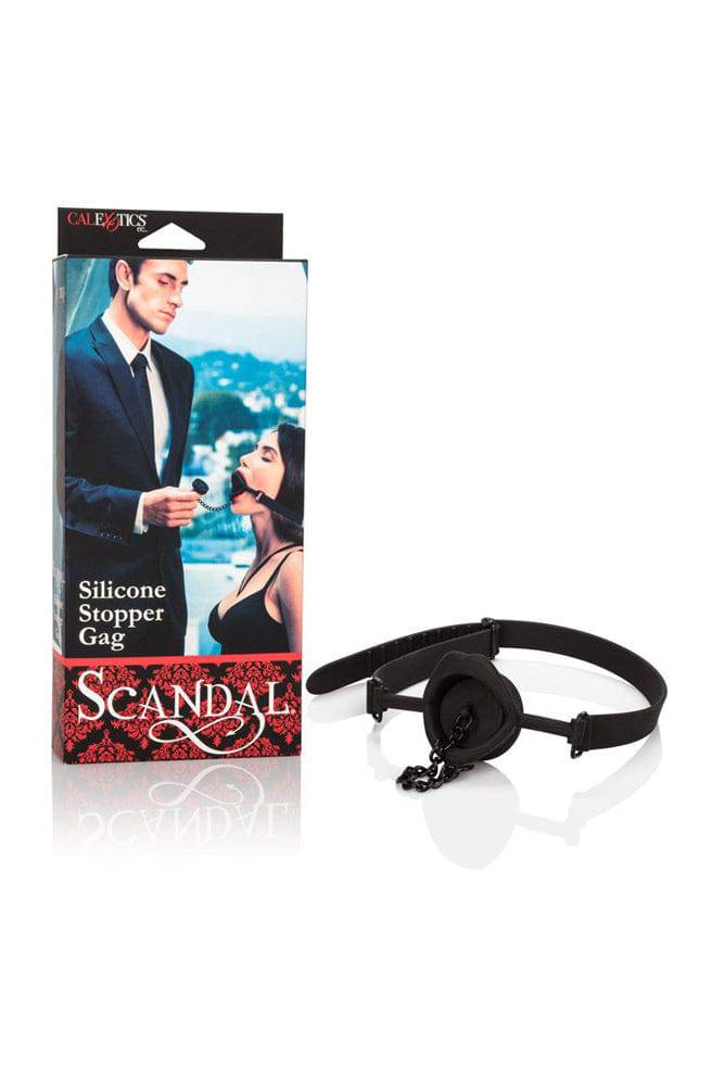 Cal Exotics - Scandal - Silicone Stopper Gag - Black BDSM - Tophatter Daily Deals