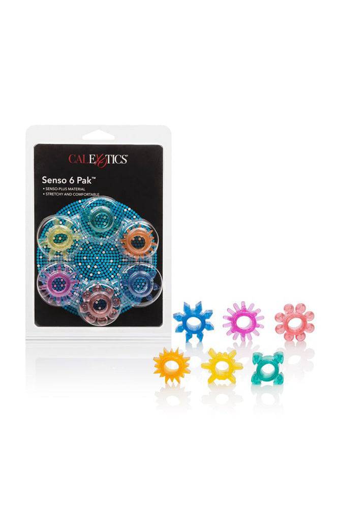 Cal Exotics - Senso 6-pack Textured Cock Rings Sex Toy - Tophatter Daily Deals