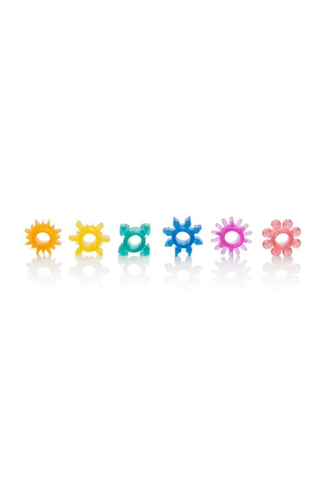 Cal Exotics - Senso 6-pack Textured Cock Rings Sex Toy - Tophatter Daily Deals