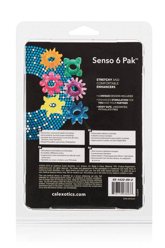 Cal Exotics - Senso 6-pack Textured Cock Rings Sex Toy - Tophatter Daily Deals