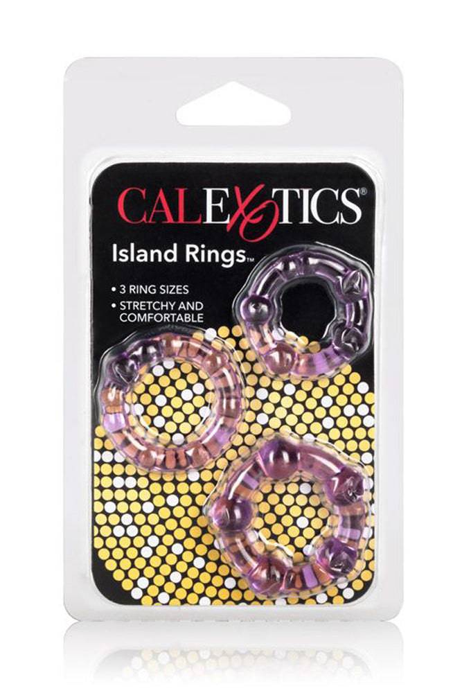 Cal Exotics - Island Cock Ring Set - Assorted Purple Sex Toy - Tophatter Daily Deals