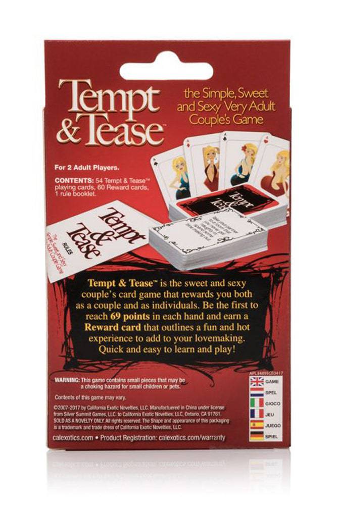 Cal Exotics - Tempt and Tease Card Game Sex Toy - Tophatter Daily Deals