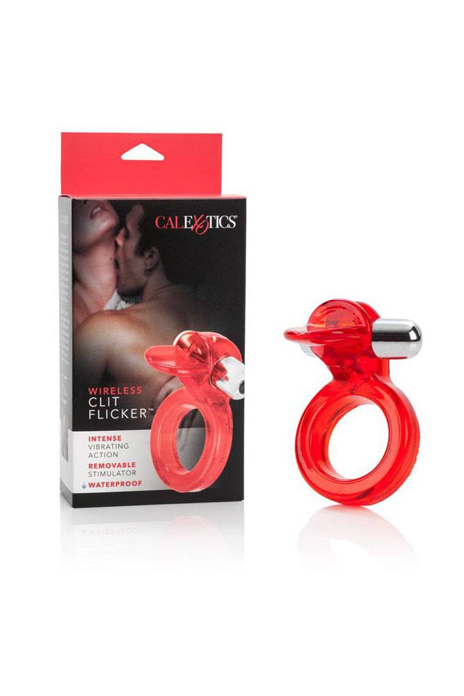 Cal Exotics - Couples Enhancer - Wireless Clit Flicker Cock Ring - Red Sex Toy - Tophatter Daily Deals