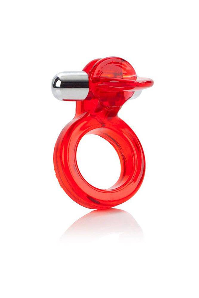 Cal Exotics - Couples Enhancer - Wireless Clit Flicker Cock Ring - Red Sex Toy - Tophatter Daily Deals