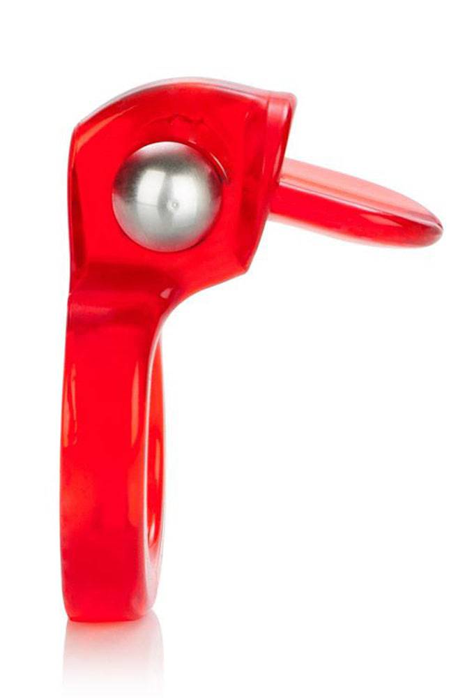 Cal Exotics - Couples Enhancer - Wireless Clit Flicker Cock Ring - Red Sex Toy - Tophatter Daily Deals