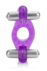 Cal Exotics - Couples Enhancers - Wireless Rockin' Rabbit Dual Cock Ring - Purple Sex Toy - Tophatter Daily Deals