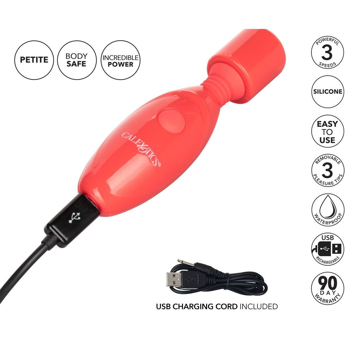Rechargeable Massager Kit in Red Massage Wand - Tophatter Daily Deals