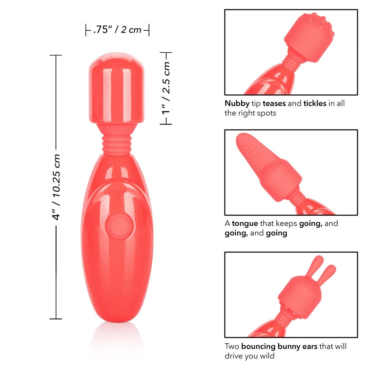 Rechargeable Massager Kit in Red Massage Wand - Tophatter Daily Deals