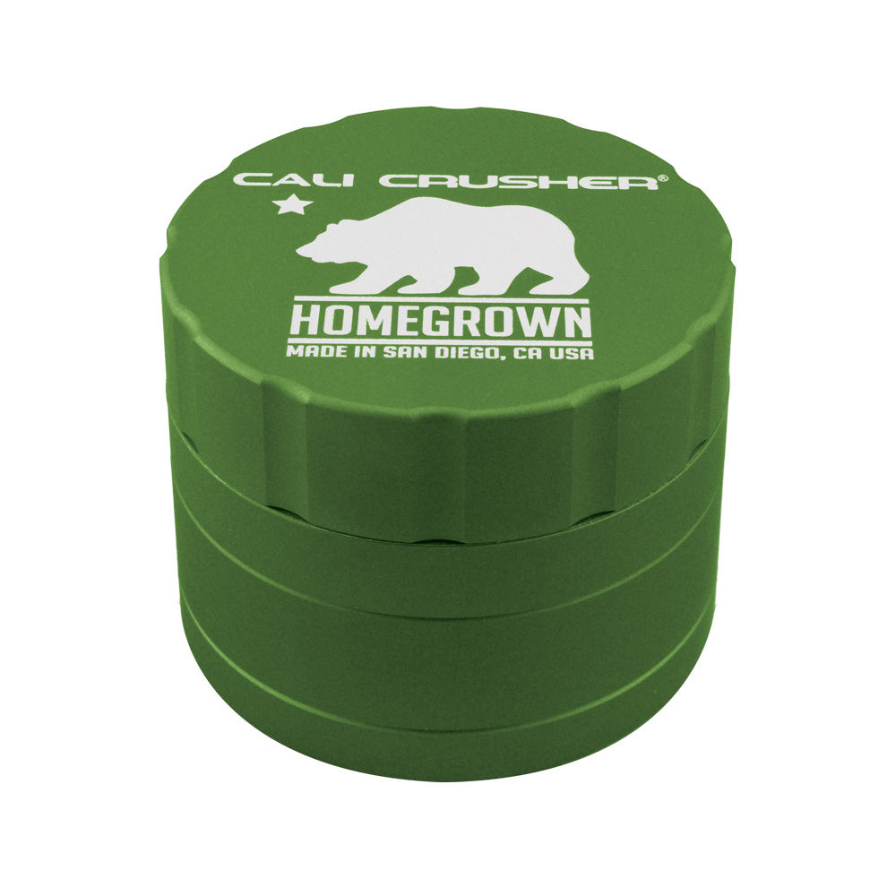 Cali Crusher Homegrown Aluminum Grinder | 4pc | 2.2" Cali Crusher Green Grinders - Tophatter Daily Deals