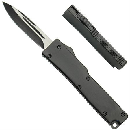 California Legal Mini OTF Dual Action Automatic Knife - Black Hornet Knife-OTF - Tophatter Daily Deals