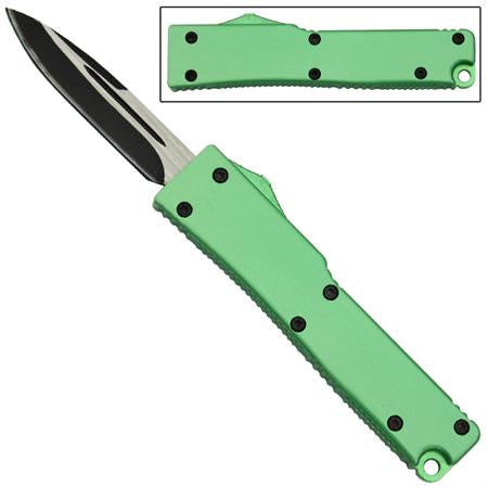 California Legal Mini OTF Dual Action Automatic Knife - Green Hornet Knife-OTF - Tophatter Daily Deals