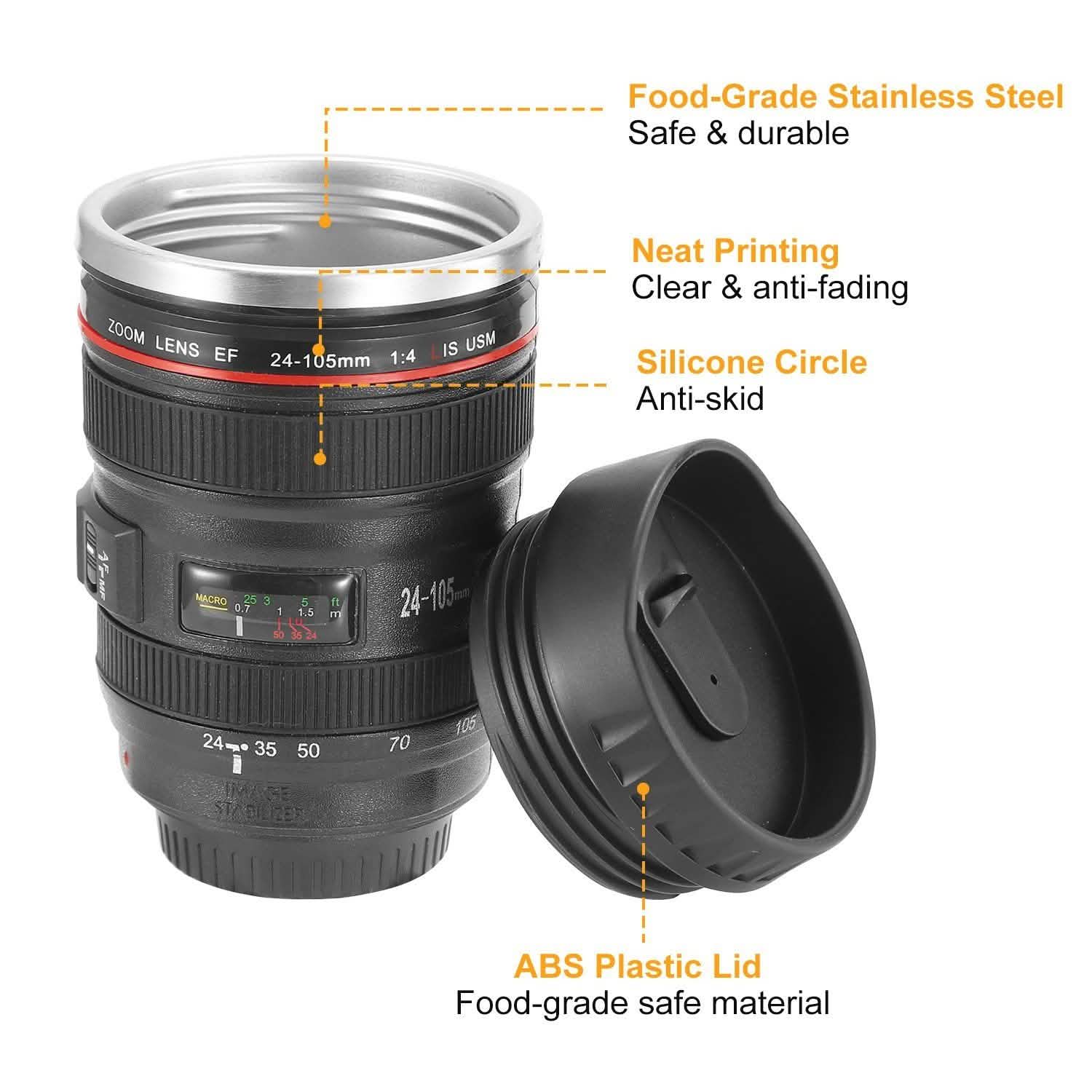 Camera Lens Coffee Mug Cup 13.6oz Outdoor Recreation - Tophatter Daily Deals