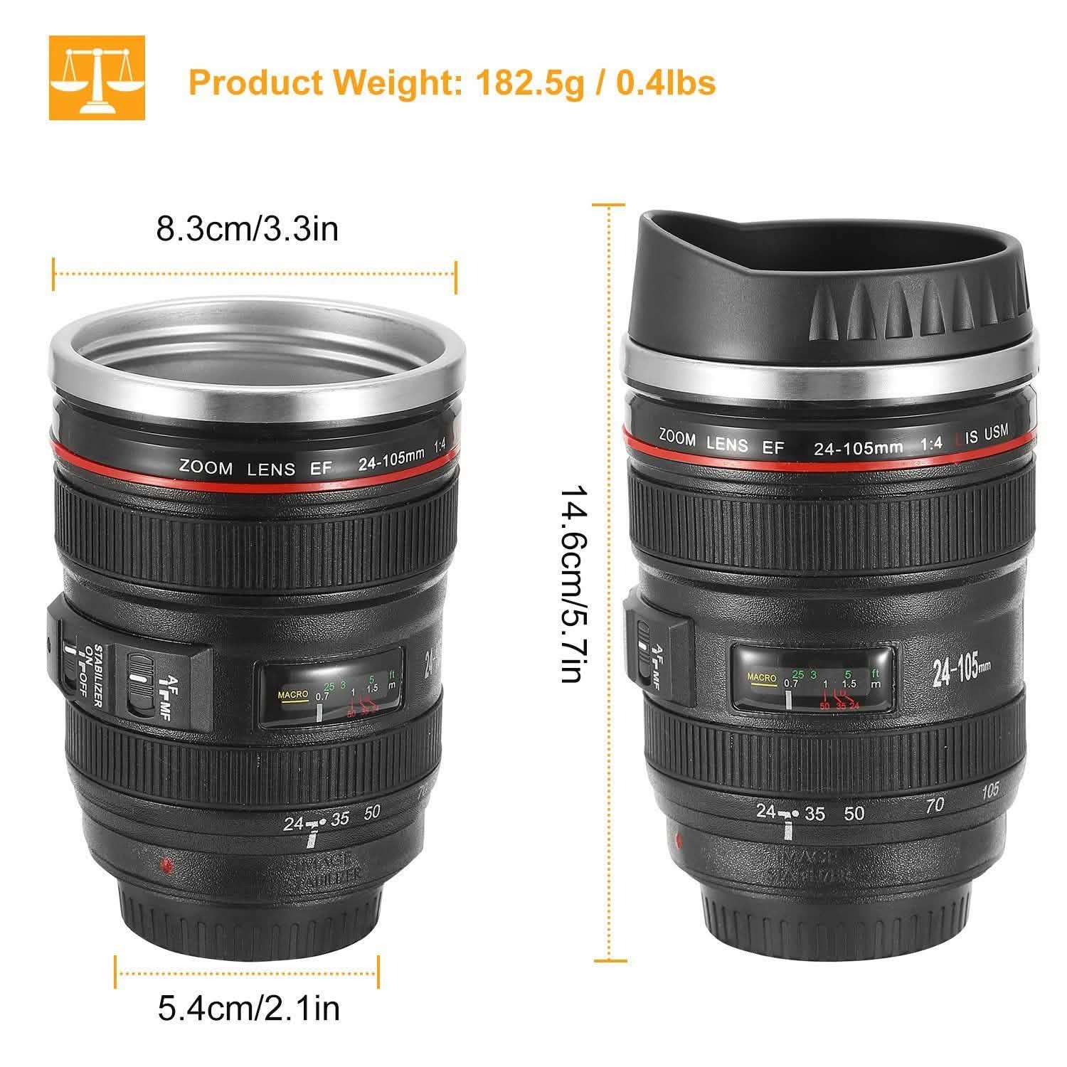 Camera Lens Coffee Mug Cup 13.6oz Outdoor Recreation - Tophatter Daily Deals